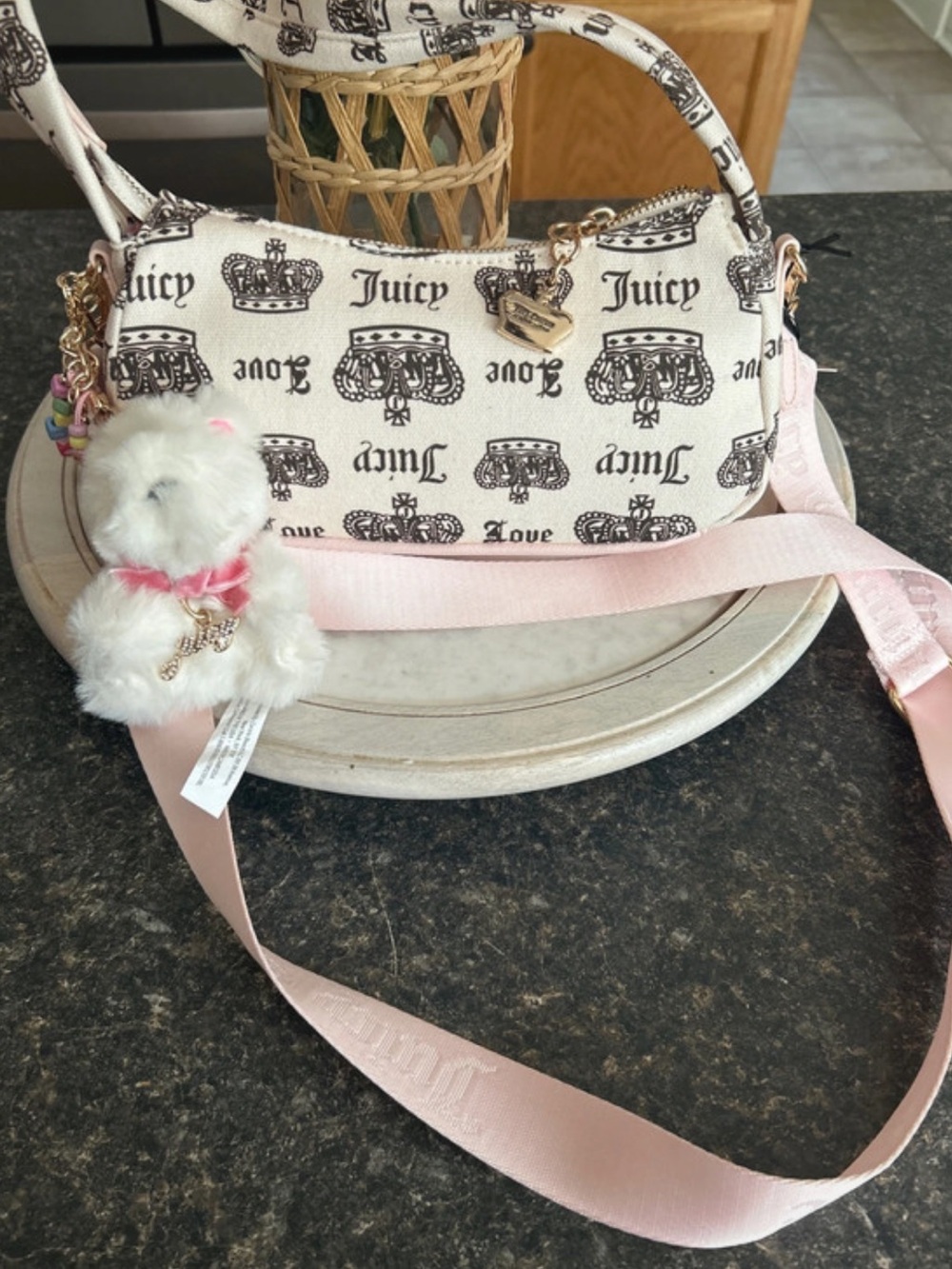 Juicy Couture Crossbody & dog bag charm